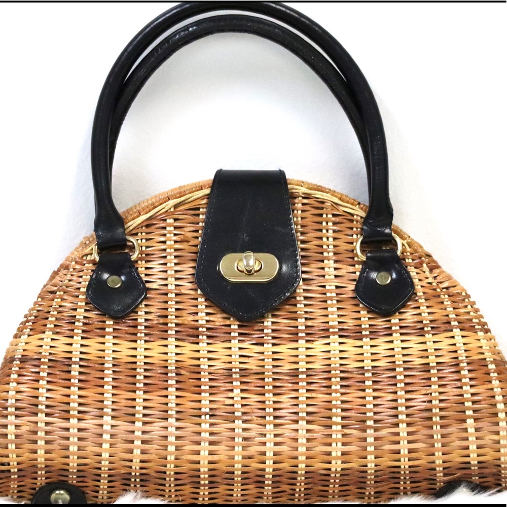 NWOT Wicker Handbag Woven Purse